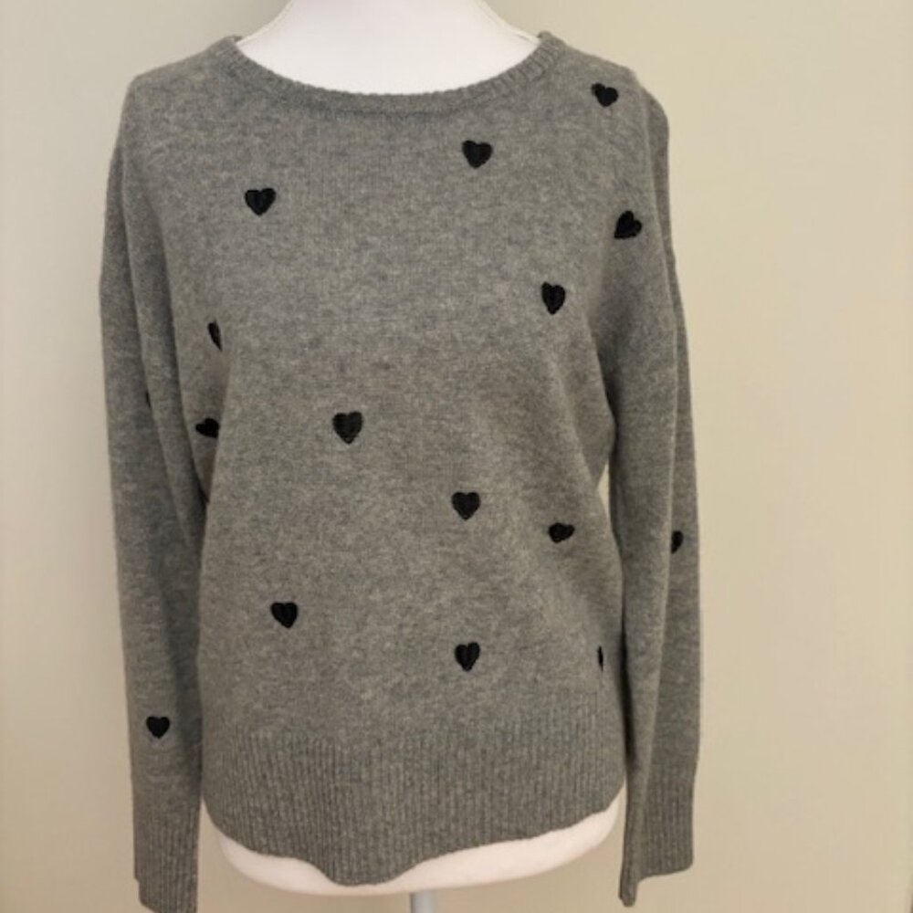 Quinn Cashmere Heart Sweater